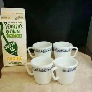 4...Old Town Blue Onion Pryex coffee  mugs